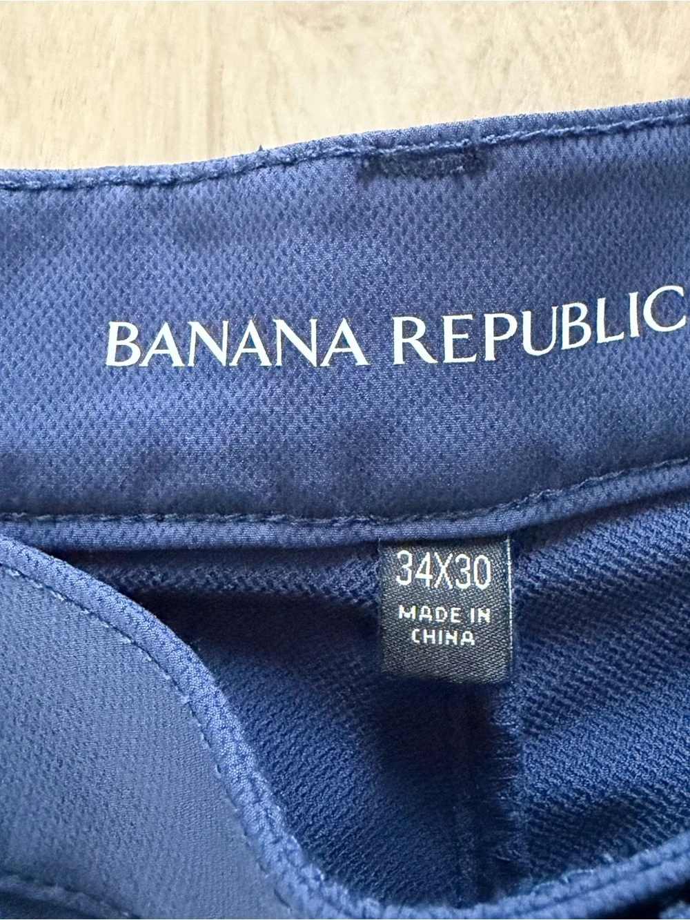 Banana Republic Traveler Performance Pants Men’s 34x30 Navy Slim Stretch Tech